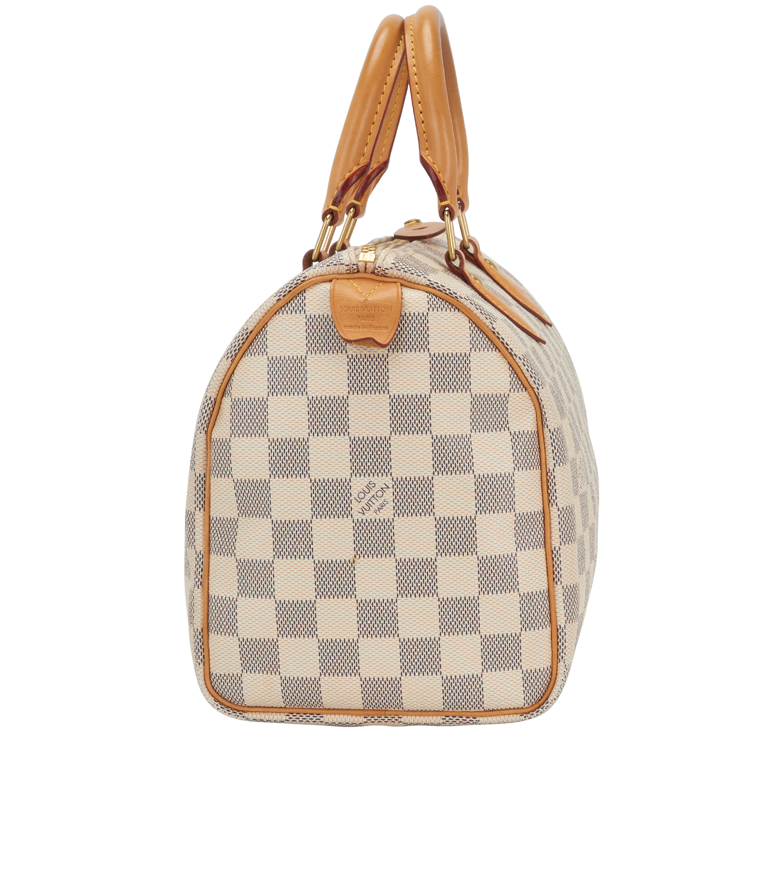 Speedy 25, &pound;695, Handbags, White, Canvas, Side view
